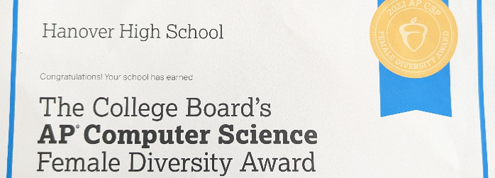 Headline image for HHS receives female computer science award!