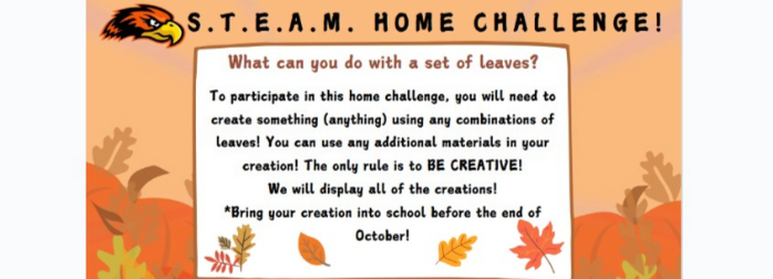 Headline image for October STEAM Challenge!