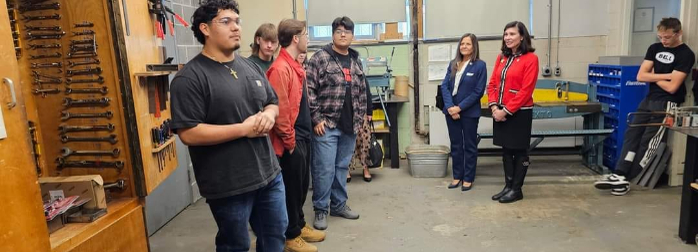 PA Department of Labor and Industry Secretary Nancy Walker Visits Hanover High School